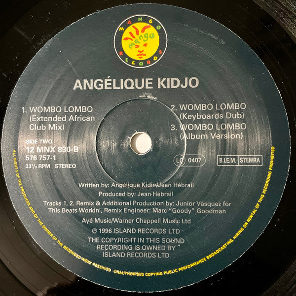 Angélique Kidjo : Wombo Lombo (12")