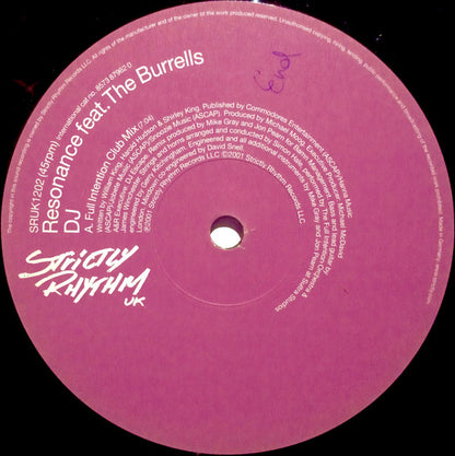 Resonance (11) Feat. The Burrells* : DJ (12")