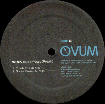 Wink* : Superfreak (Freak) (12")