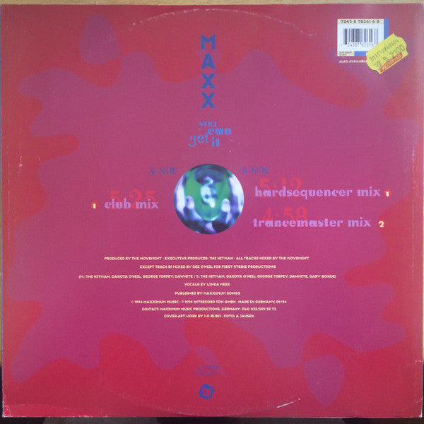 Maxx : You Can Get It (12")