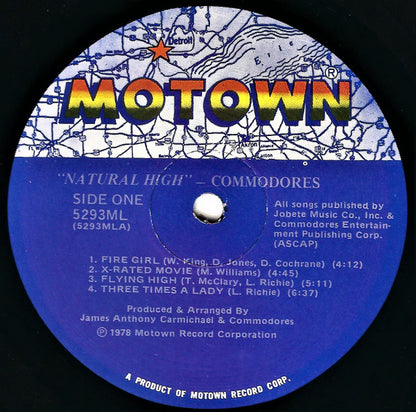 Commodores : Natural High (LP, Album, RE)