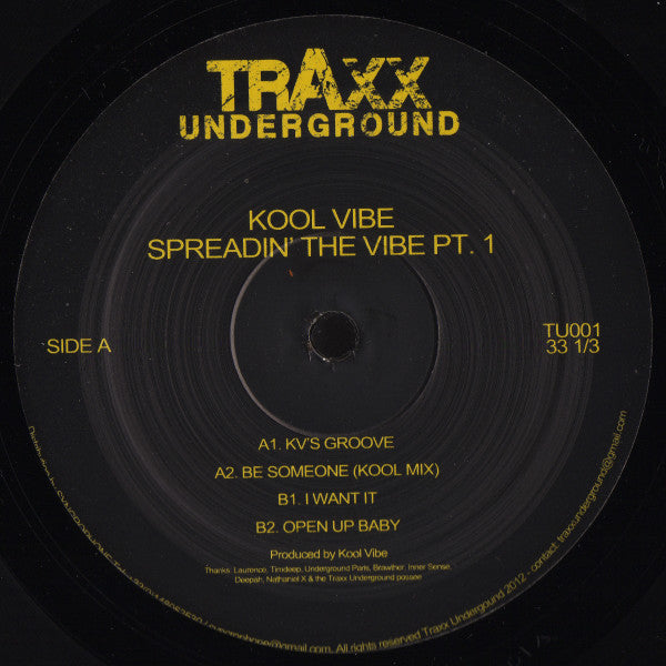 Kool Vibe : Spreadin' The Vibe Pt. 1 (12")