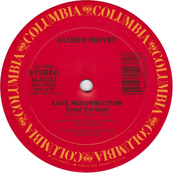 Alison Moyet : Love Resurrection (12", Single)