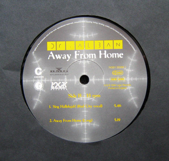 Dr. Alban : Away From Home (12")