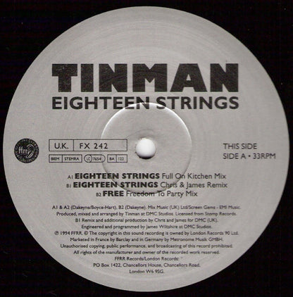 Tinman : Eighteen Strings (12", Single)