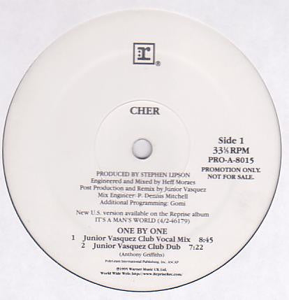 Cher : One By One (The Junior Vasquez Mixes) (12", Promo)
