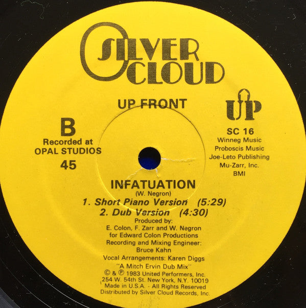 Up Front : Infatuation (12")