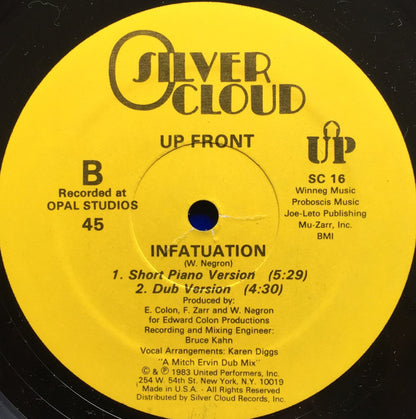 Up Front : Infatuation (12")