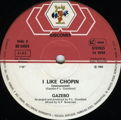 Gazebo : I Like Chopin (Disco Mix) (12")