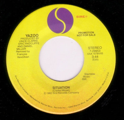 Yazoo : Situation (7", Single, Promo)