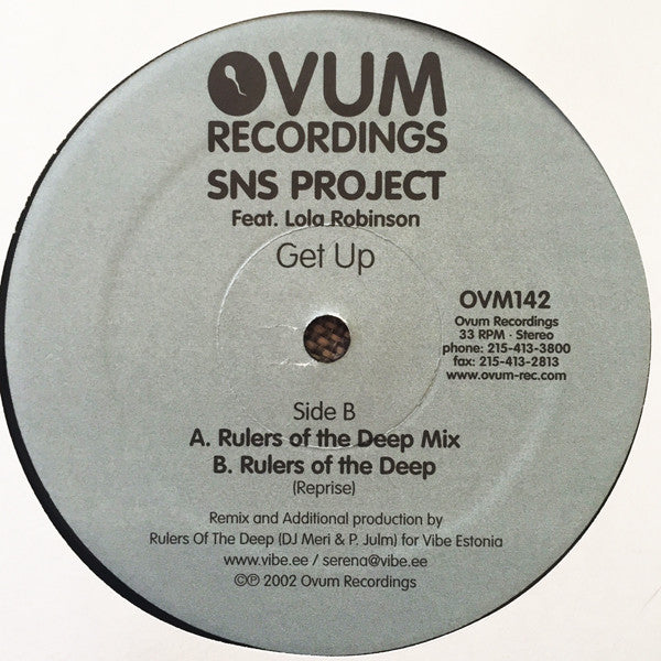 SNS Project : Get Up (12")