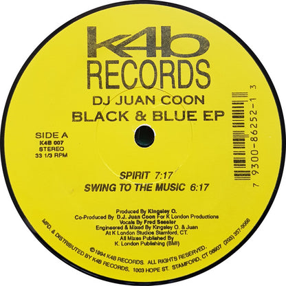 DJ Juan Coon : Black & Blue EP (12", EP)