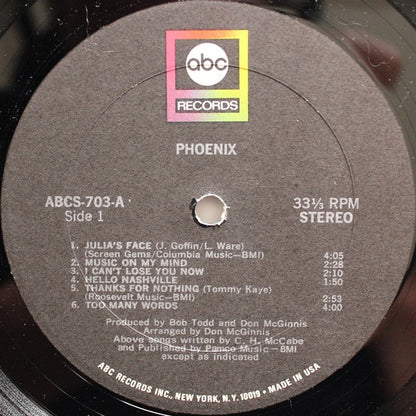 Phoenix (52) : Phoenix (LP, Album, Gat)