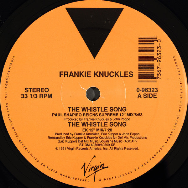 Frankie Knuckles : The Whistle Song (12")
