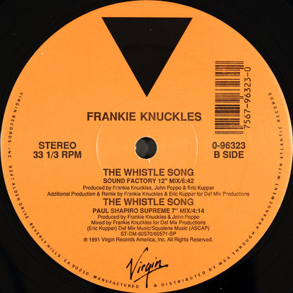 Frankie Knuckles : The Whistle Song (12")