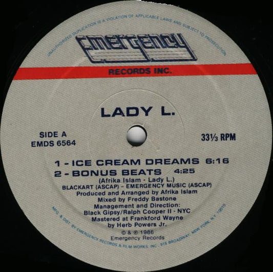 Lady L. : Ice Cream Dreams (12")