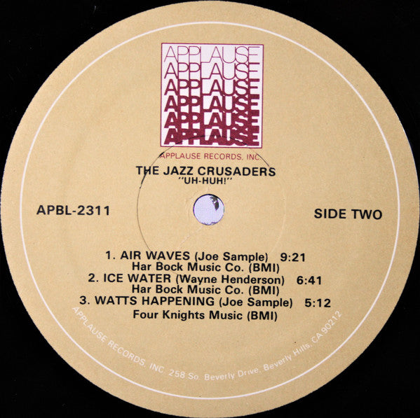 The Jazz Crusaders* : Uh Huh (LP, Album, RE, Sou)