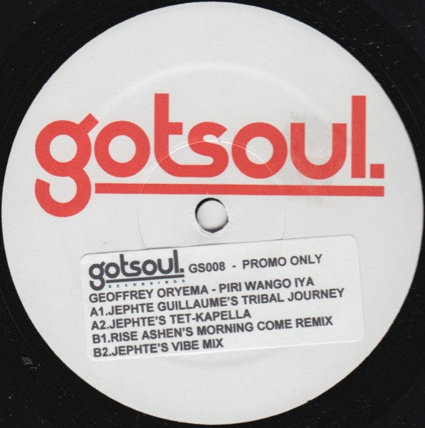 Geoffrey Oryema : Piri Wango Iya (Remixes) (12", Ltd, Promo, W/Lbl)