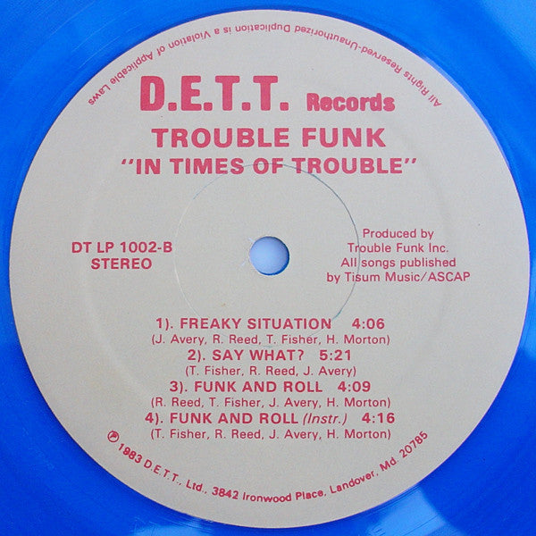Trouble Funk : In Times Of Trouble (2xLP, Blu)