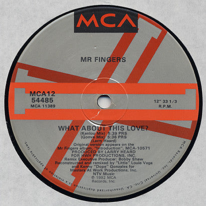 Mr Fingers* : What About This Love? (12", Single)