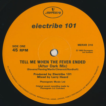 Electribe 101 : Tell Me When The Fever Ended (Remix) (12", Single)