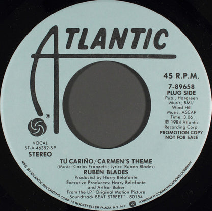 Rubén Blades* : Tú Cariño / Carmen's Theme (7", Promo)