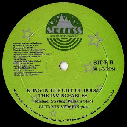The Invinceables : Kong In The City Of Doom (12")