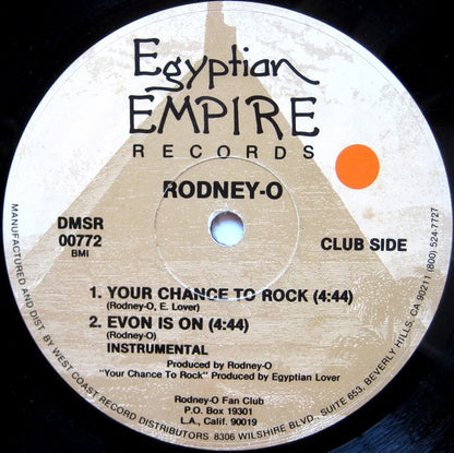 Rodney-O* : Everlasting Bass (12", RP)