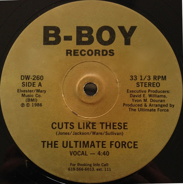 The Ultimate Force : Cuts Like These (12")