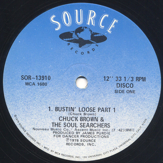 Chuck Brown & The Soul Searchers : Bustin' Loose (12", Glo)