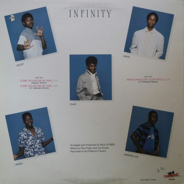 Infinity (48) : Come On And Be My Girl / Magic Man (Cast Your Spell) (12")
