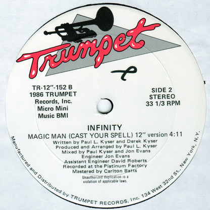 Infinity (48) : Come On And Be My Girl / Magic Man (Cast Your Spell) (12")