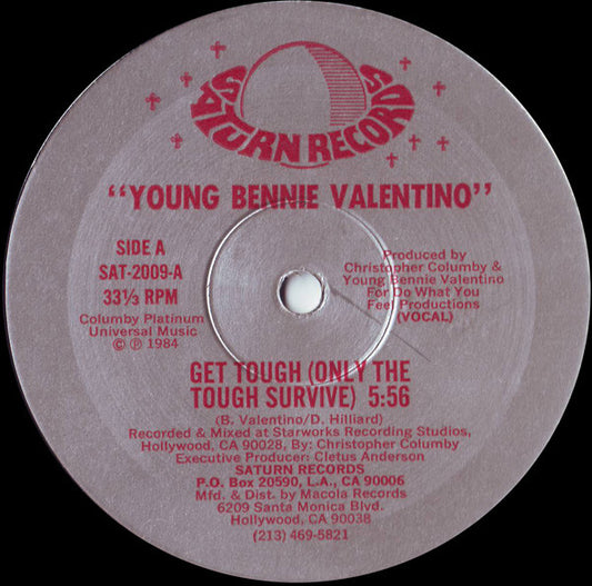 Young Bennie Valentino : Get Tough (Only The Tough Survive) (12")