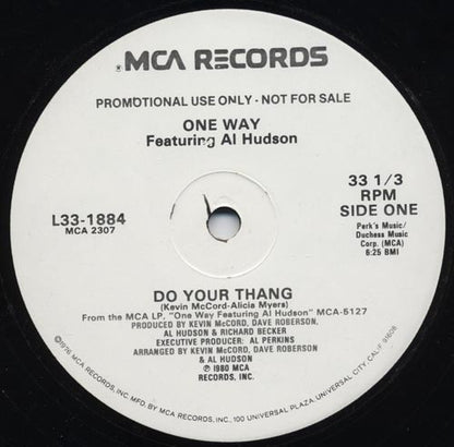 One Way Featuring Al Hudson : Do Your Thang (12", Promo)