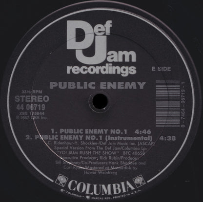 Public Enemy : Public Enemy No. 1 (12")
