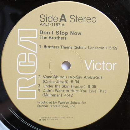 The Brothers : Don't Stop Now (LP, Album)