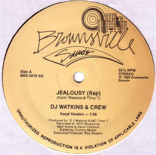 DJ Watkins & Crew : Jealousy (12")
