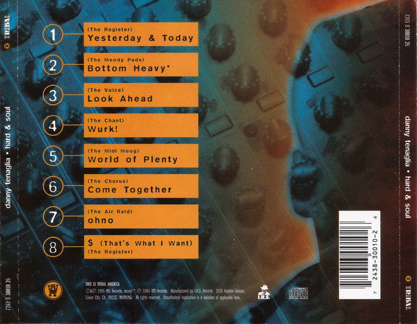 Danny Tenaglia : Hard & Soul (CD, Album)