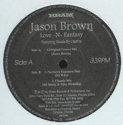 Jason Brown : Love-N-Fantasy (12")