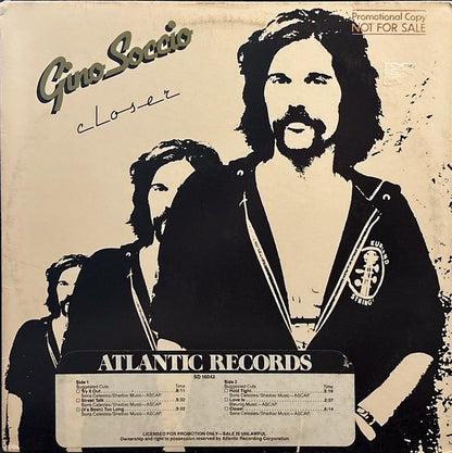 Gino Soccio : Closer (LP, Album, Promo)