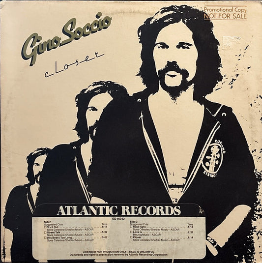 Gino Soccio : Closer (LP, Album, Promo)