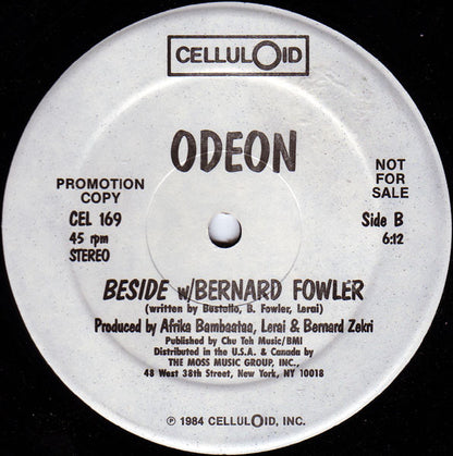 B-Side w/ Bernard Fowler : Odeon (12", Promo)