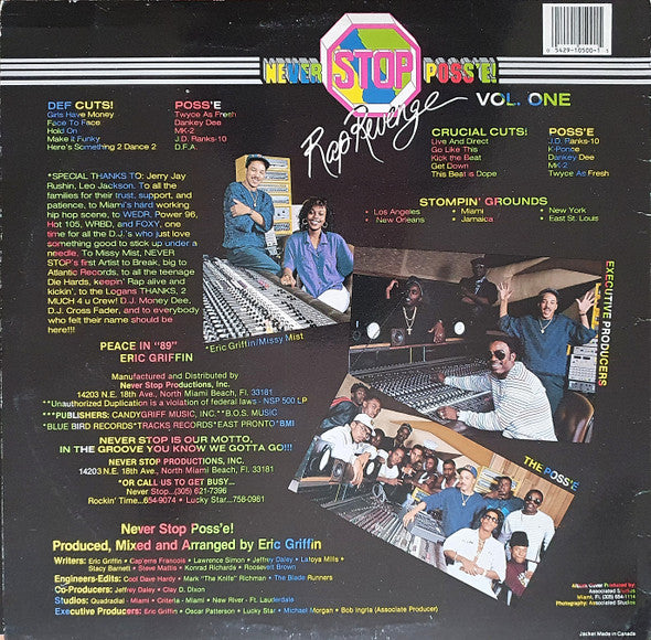 Various : Never Stop Poss'e! Rap Revenge Vol. One (LP, Comp)