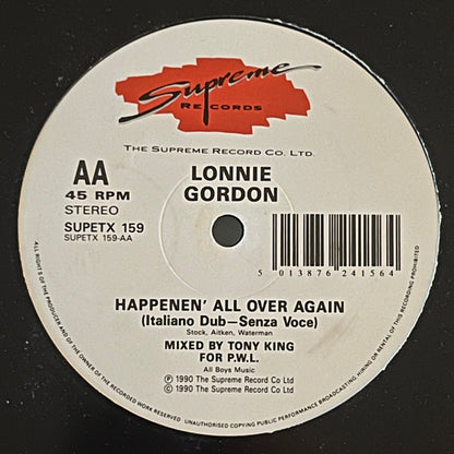 Lonnie Gordon : Happenin' All Over Again (Remix) (12")