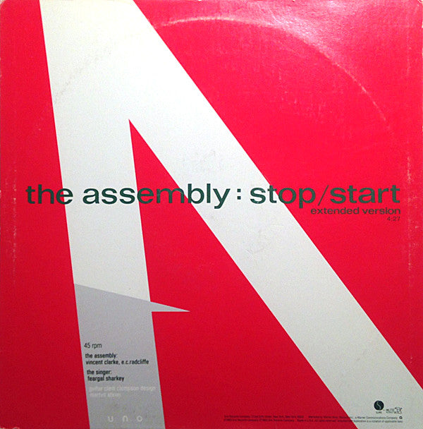 The Assembly : Never Never (Extended Version) / Stop / Start (Extended Version) (12", Maxi)