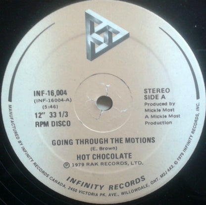 Hot Chocolate : Going Through The Motions (12")