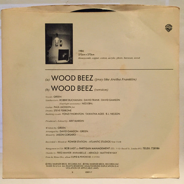 Scritti Politti : Wood Beez (Pray Like Aretha Franklin) (7")