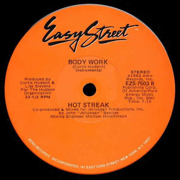 Hot Streak : Body Work (12")