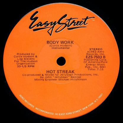 Hot Streak : Body Work (12")