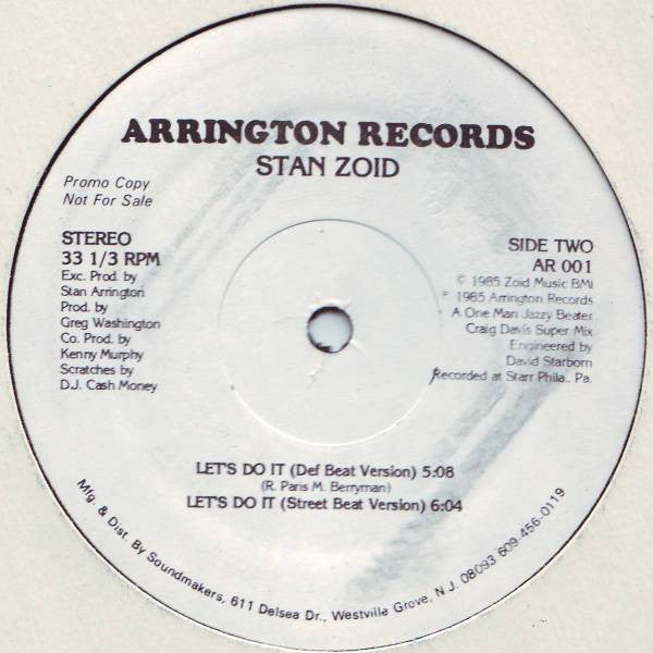 Stan Zoid : Let's Do It (12", Promo)